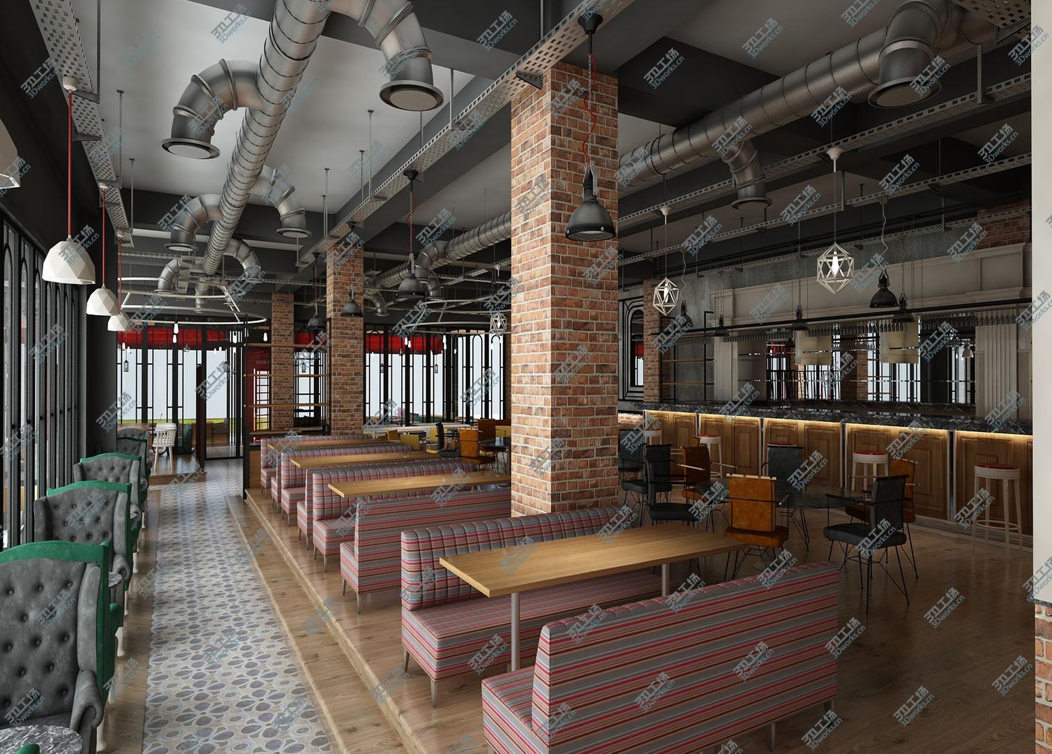images/goods_img/202104021/3D Restaurant Cafe Interior Full model/1.jpg